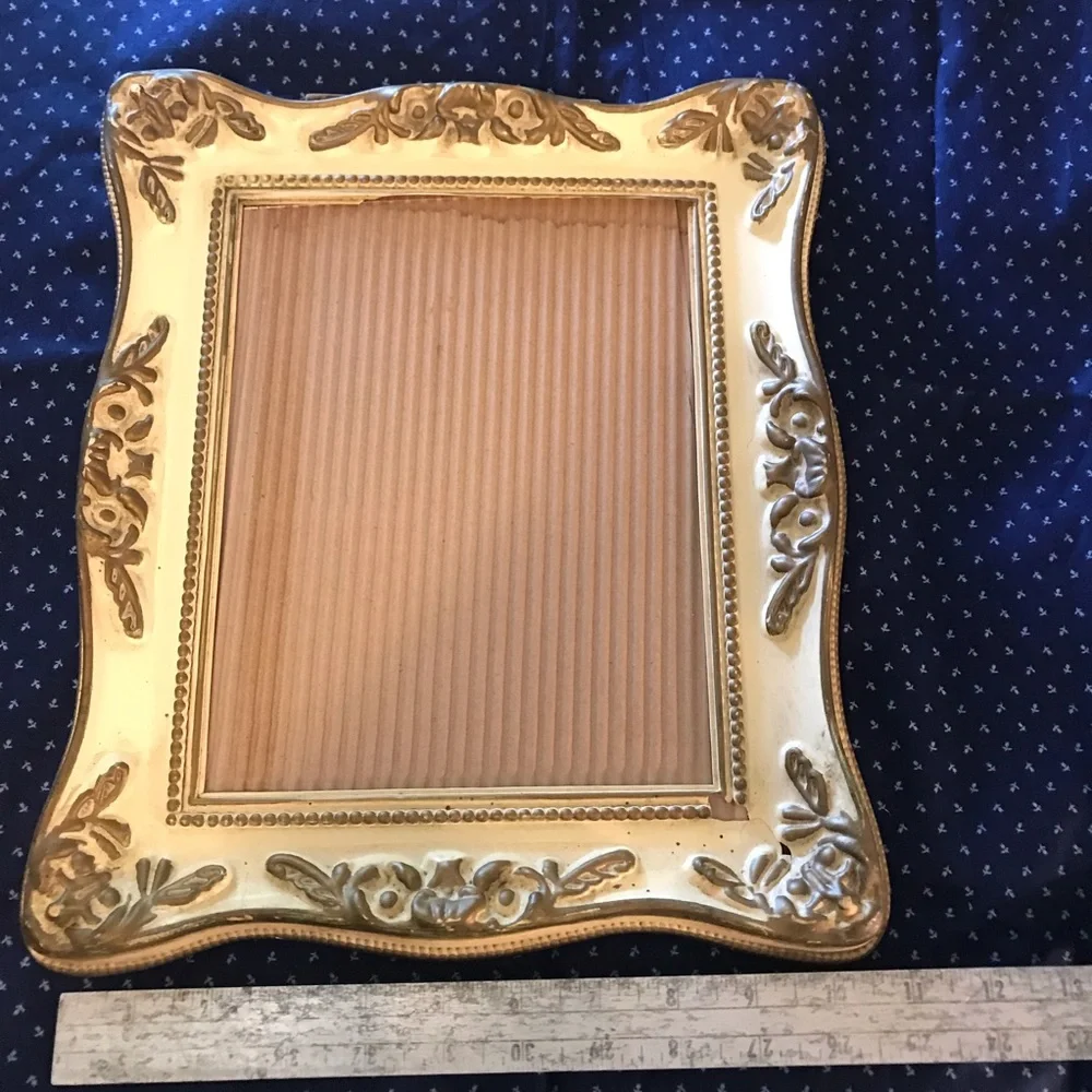 Gold Ornamental Picture Frame. Damage